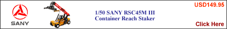 1/50 SANY RSC45M III Container Reach Staker